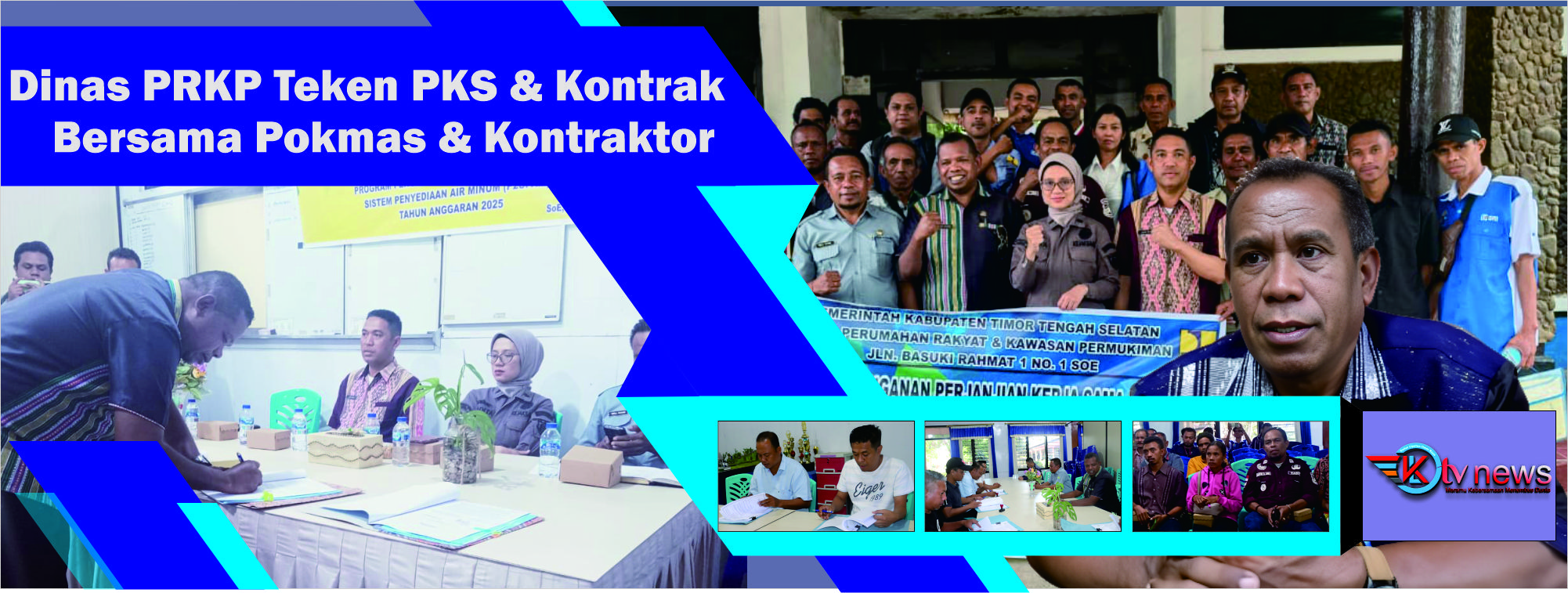 Dinas PRKP TTS Eksekusi Program Bidang Air Bersih TA. 2025