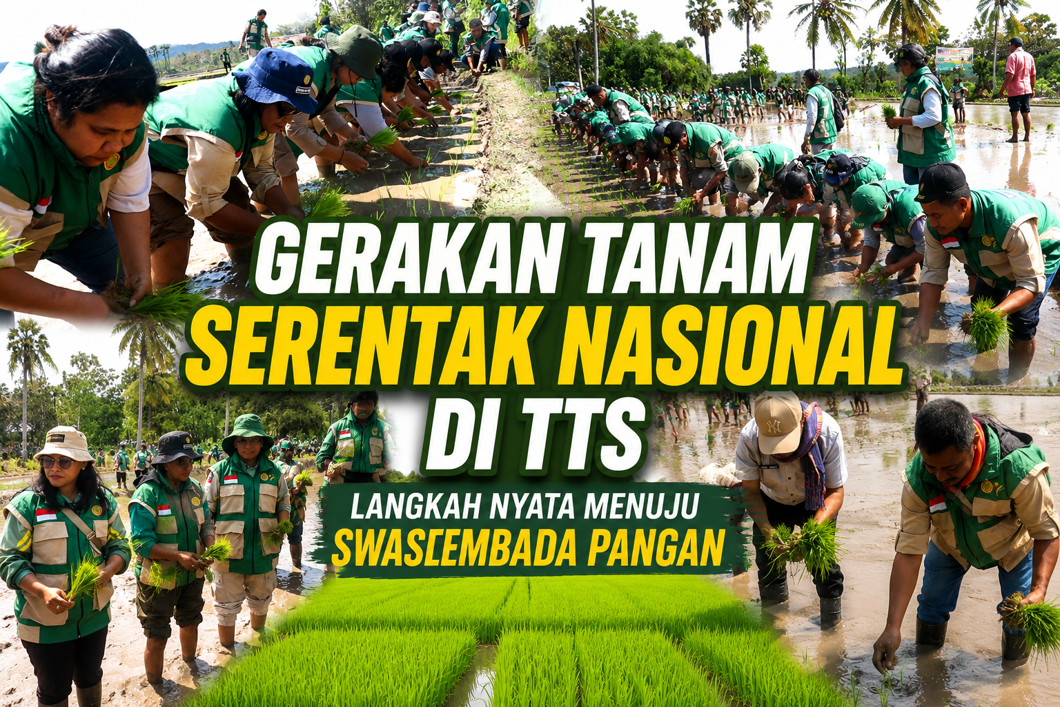 Gerakan Tanam Serentak Nasional di TTS, Langkah Nyata Menuju Swasembada Pangan